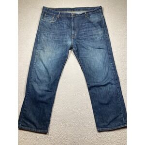 Levis Jeans Mens 42x32 Blue 569  Straight American Cowboy Rodeo Western Denim
